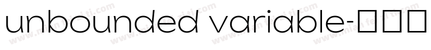 unbounded variable字体转换